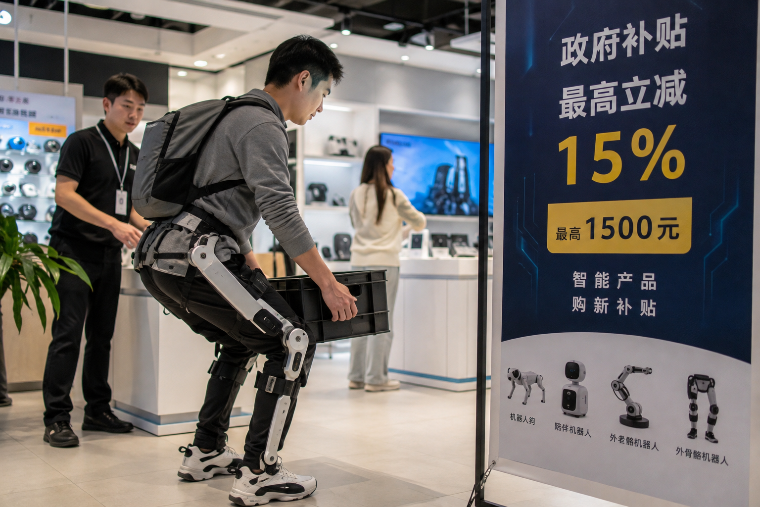 Consumer testing a lower-limb exoskeleton in Beijing China