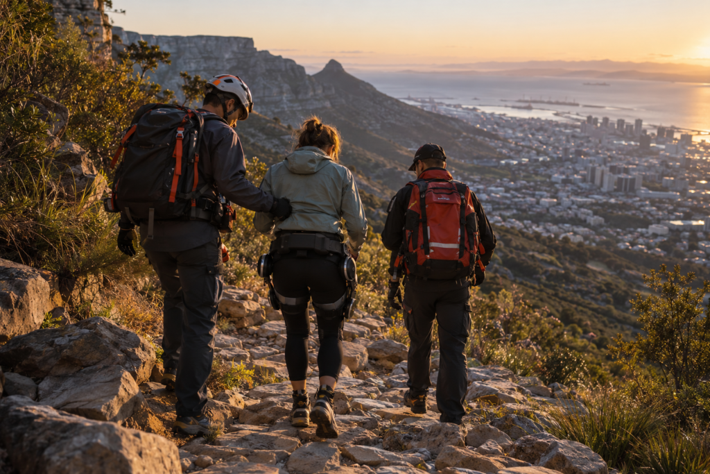 Wilderness Search and Rescue assists a hiker down Platteklip